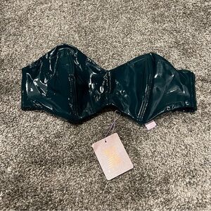NWT Savage x Fenty Vinyl Bandeau Bralette